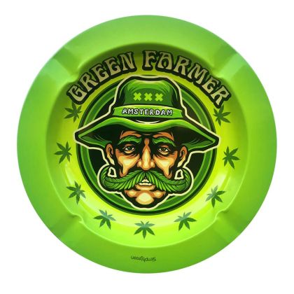 Best Buds Метален пепелник Mr. Green Farmer