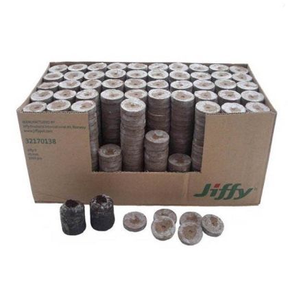 Jiffy-7 30mm. - Pressed peat pellets / plugs / washers - 2000pcs. (box)