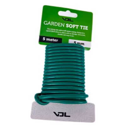 Green trellis wire fo plant support, ø 5 mm (5 m)