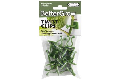 BetterGrow TWIST clips for orchid support - 14 pcs