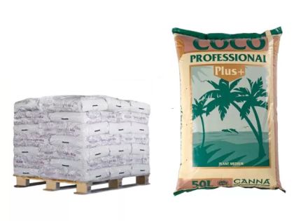 Pallet with coco substrate CANNA Coco Professional Plus + - 60 pcs x 50 l. x € 14.32