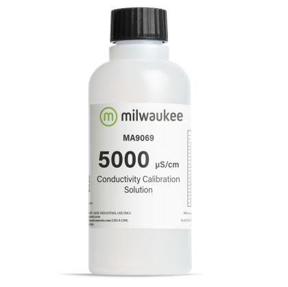 Milwaukee MA9069 5000 µS/cm Conductivity Solution 230ml for calibrating EC-tools