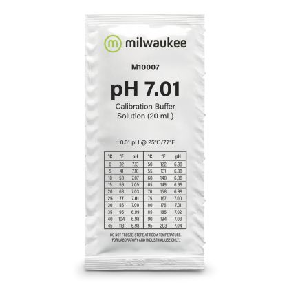 Milwaukee pH 7.01 Calibration Solution 20ml sachet - 1pc