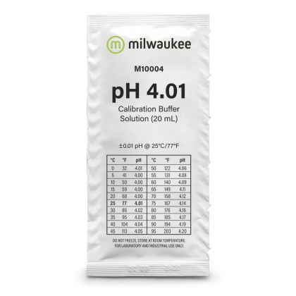 Milwaukee pH 4.01 Calibration Solution 20ml sachet - 1pc