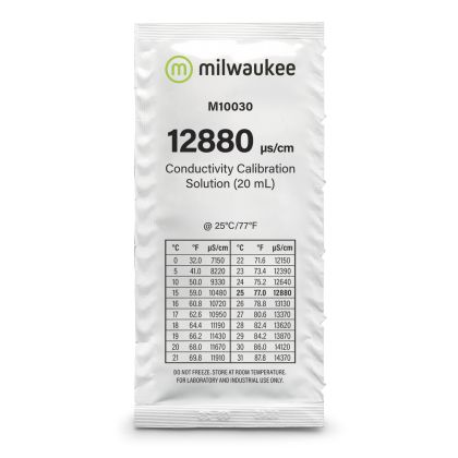 Milwaukee 12880 µS/cm Conductivity Calibration Solution 20ml sachet - 1pc