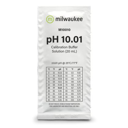 Milwaukee pH 10.01 Calibration Solution 20ml sachet - 1pc