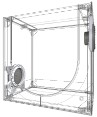 Secret Jardin DP60 Seedling and Rooting Tent (60 x 40 x 60 cm)
