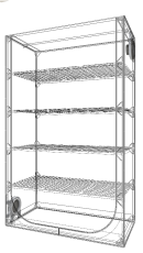 Seedling and rooting tent Secret Jardin DP120 (120 x 60 x 190 cm)