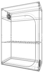 Secret Jardin DS120W - Палатка за отглеждане на растения (120 x 60 x 178см)