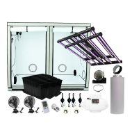 Complete set of HOMEbox grow tent 240 x 120 x 200cm / 2 x LED Lumatek 465W Pro 2.9