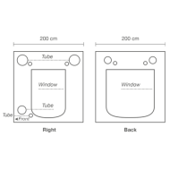 HOMEbox Ambient Q200+ - Палатка за отглеждане на растения (200 x 200 x 220см)