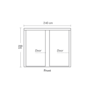 HOMEbox Ambient R240 - Палатка за отглеждане на растения (240 x 120 x 200см)