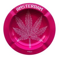 Best Buds Метален Пепелник Pink Weed Leaf