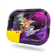 Best Buds Metal Rolling Tray Pineapple Express Small with Magnetic Grinder Card