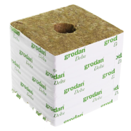 Grodan Big block 15 x 15cm (with large hole) rockwool for seedlings - 1pc