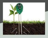 A device for measuring moisture, PH and light in the soil