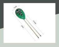 A device for measuring moisture, PH and light in the soil