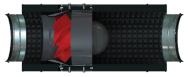 Vents Boost-I 200 1110 m3/h Sound-Insulated Inline Turbine fan