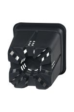 Square Pot Super-Vega Black P&B 16L