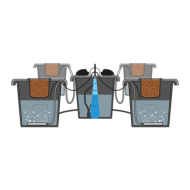 PLANTIT aeros IV master System, DWC-system with 2 aeration pumps