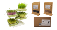 Babylon Garden - домашна хидропонна система за кълнове и микро растения, 4 култури, смарт приложение + ПОДАРЪК