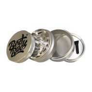 Best Buds Mighty Aluminium Grinder Silver 4 Parts (60mm)