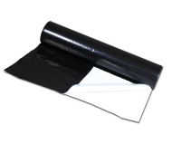 Черно-бяло отразително фолио 125μm 2м x 100м (ролка)