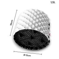 Root Plus - кръгла перфорирана саксия за въздушно подрязване на корените - 1.5 л.