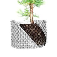 Root Plus - кръгла перфорирана саксия за въздушно подрязване на корените - 45 л.