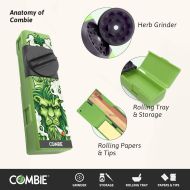 Combined All-In-One Aluminum Pocket Grinder - Weed leaf seal 2 available 3 colors