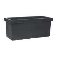 Rectangular stylish pot SAGITTA Series 60x27.5x21.5 - 35L - Anthracite color