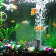 Grey cylindrical Aeration stone with rectangular ends 150mm