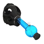 Bong gas mask with water filtration