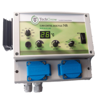 TechGrow Clima Control Basic Plus 7A Temperature, Min. and Max. Speed, and Hysteresis digital controller (2 fans)