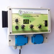 TechGrow Clima Control Basic Plus 14A Temperature, Min. and Max. Speed, and Hysteresis digital controller (2 fans)