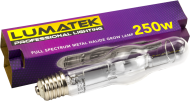 Lumatek MH Lamp 250W 240V - Метал-халидна лампа / крушка за растеж