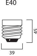 Sylvania GroLux SHP-TS 400W dual spec lamp / bulb